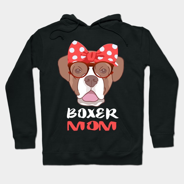 Boxer Dog Mom Hoodie by IainDodes